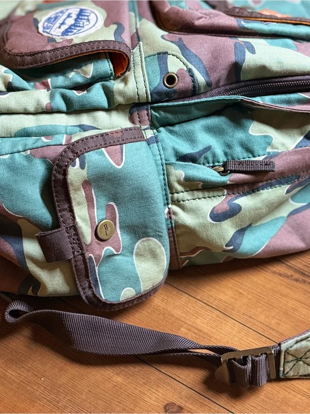 Polo Ralph Lauren Patch Camo Canvas Backpack - the Fish & Game Club edition
